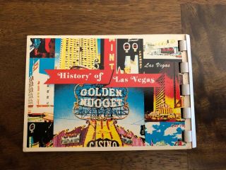 RARE Vintage 1950s History Of Las Vegas Strip Souvenir Flip Book Golden Nugget 2