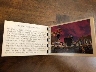 RARE Vintage 1950s History Of Las Vegas Strip Souvenir Flip Book Golden Nugget 3