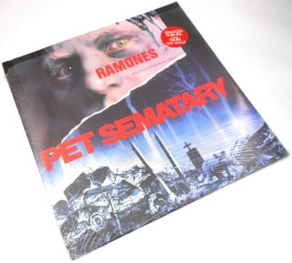 Ramones Pet Sematary - Maxi - Single 1989 Sire Vg,  /vg,  Shrink