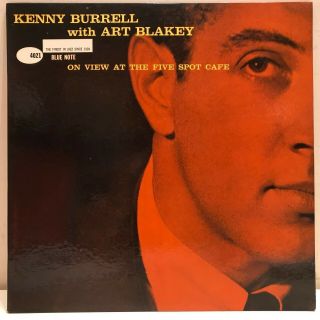 Kenny Burrell Art Blakey At The Five Spot Cafe Vinyl Lp Blue Note Us Dg " Ear "