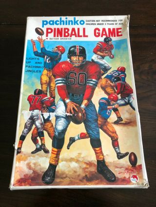 Rare Shinsei Pachinko Pinball Game Battery Op.  Football Rose Bowl