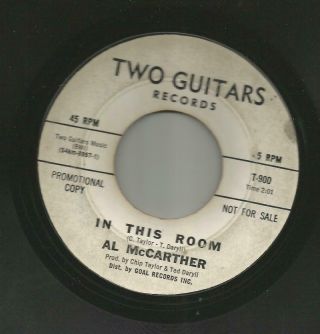 NORTHERN SOUL POPCORN - AL McCARTHER - HIS TRUE LOVE FOR YOU - HEAR - TWO GUITARS 2