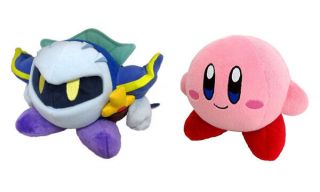 Real Set Of 2 Little Buddy Adventure : Meta Knight & Kirby Plush Doll Toy