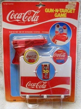 Vintage Coke Coca Cola Water Gun - N - Target Game In Pack Hong Kong