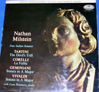 Nathan Milstein / Leon Pommers - Four Italian Sonatas (capitol Sp 8481) Uk Press