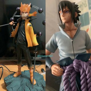 Crazy Studio Uzumaki Naruto X Uchiha Sasuke Resin Figurine Painted Mode