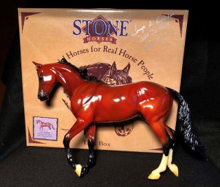 Peter Stone 2002 Model Horse " Phoenix El Assad " Owner Signed Only 50 Made Nib