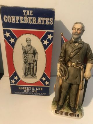 Vintage Robert E Lee Mccormick The Confederates Decanter With Box