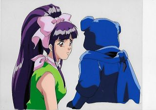 La Blue Girl Japanese Animation Cel W/douga A2/c2