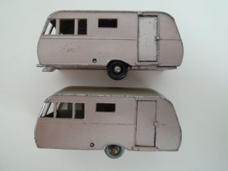Vintage Lesney No.  23c Bluebird Dauphine Caravan Pair Rare Bpw & Spw Issued 1960