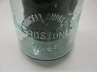OLD BATTERY JAR CARBON BATTERY PA EDWIN C.  LEWIS BOSTON MASS PETTINGELL ANDREWS 4