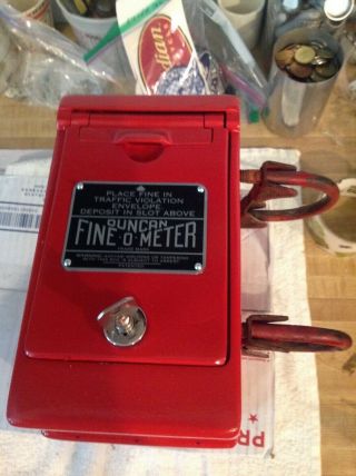 Duncan Parking Meter Fine Box With Lock And Key