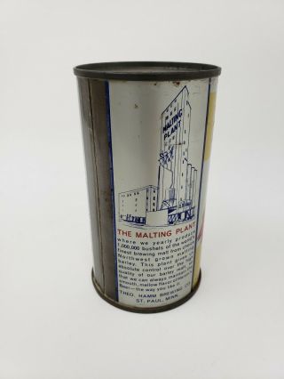 Hamms Flat Top Beer Can MN For Display Only Lid 3