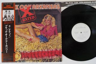 X - Rated Black Oak Arkansas Mca Mca - 6082 Japan Obi Promo Vinyl Lp
