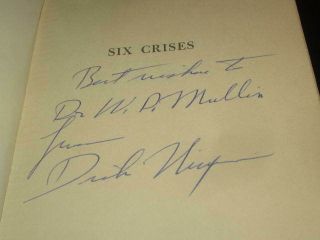 Richard Nixon Autographed 
