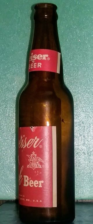 Budweiser Bock Beer Bottle Anheuser - Busch Inc.  St.  Louis MO.  Very scarce bottle 2
