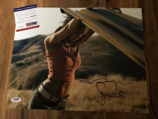 Megan Fox Sexy Signed 11x14 Transformers Photo Autographed Psa/dna Authentic