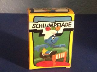 Vintage Schlumpfiade Gmbh Peyo Sport Hurdler Smurf 4.  0511 Nib