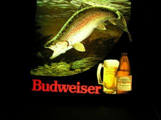 1986 lighted trout Budweiser sign 2