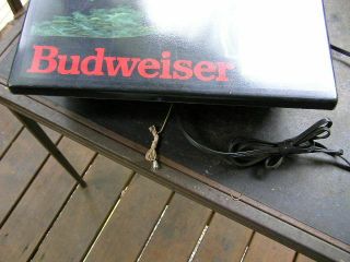 1986 lighted trout Budweiser sign 3