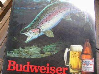 1986 lighted trout Budweiser sign 4
