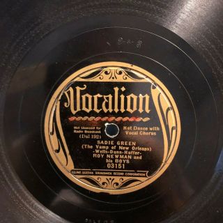 Country Roy Newman & Boys Vocalion 03151 Sadie Green/ How Many Times V,