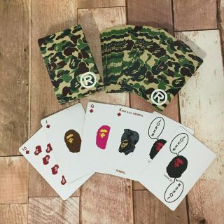 A Bathing Ape Bape Playing Cards Camo Limited Rare F/s