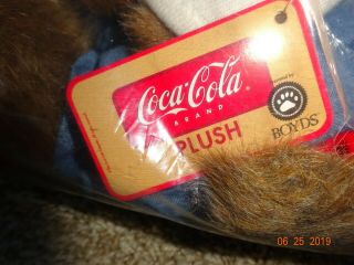 Retired Two Boyds Bears with Coca Cola t - shirts NIB 4