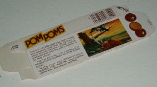 1976 Pom Poms Candy Box W/ Aurora Prehistoric Scenes - 7 The Tar Pit