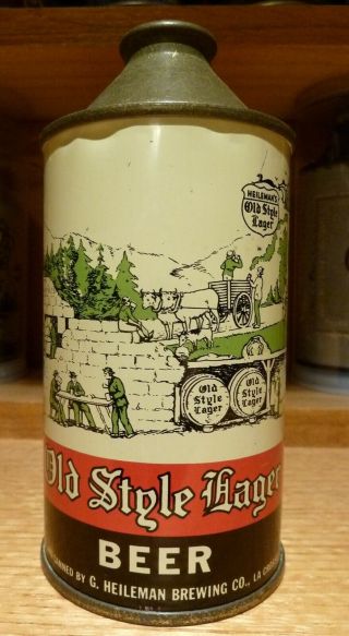 Old Style Lager Cone Top Beer Can - Usbc 177 - 17 -
