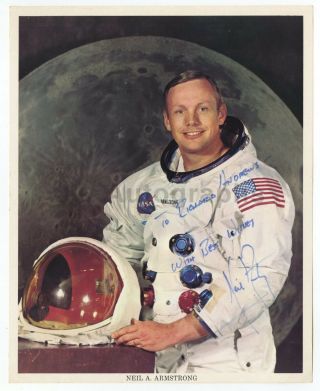 Neil Armstrong - First Man On The Moon - Autographed & Inscribed 8x10 Photograph