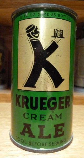 Krueger Cream Ale Oi Flat Top Beer Can - Lilek 468 - - K - Man