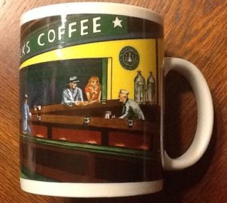 Starbucks Coffee Tea Mug Cup " Diner Scene Art " By Chalew