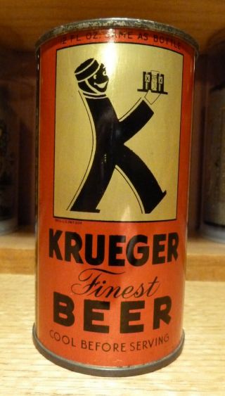 Krueger Finest Beer Oi Flat Top Beer Can - Lilek 483 - - K - Man