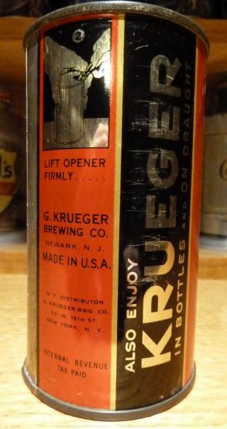 Krueger Finest Beer OI Flat Top Beer Can - Lilek 483 - - K - MAN 2