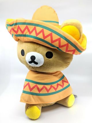 Extra Large San - X Rilakkuma Plush - Mexican Fiesta Style - Rare Japan Prize Only