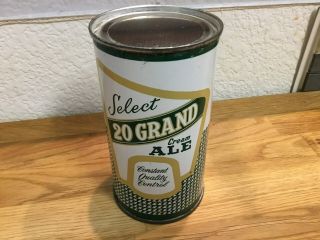 20 Grand Cream Ale (141 - 40) empty flat top beer can by Terre Haute,  IN 3