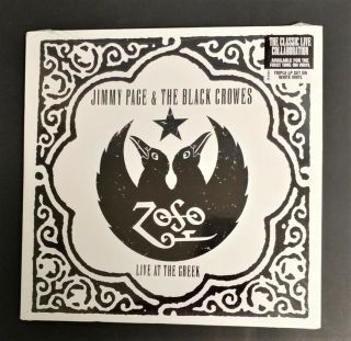 Jimmy Page & The Black Crowes Live At The Greek 3 Lp Set Ltd Edition White Vinyl