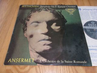 Decca Sxl 2003 Uk 1st Wbg Beethoven - Symphony No 5 Ernest Ansermet / Sro Ex