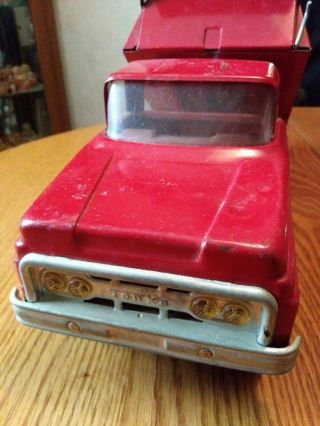 Vintage Red Tonka Hydraulic Dump Truck 4