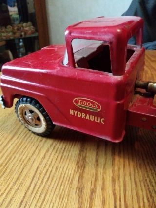 Vintage Red Tonka Hydraulic Dump Truck 6