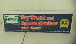 Hess Truck Toy Truck And Space Cruiser With Scout 50th Year Anniversary 2014
