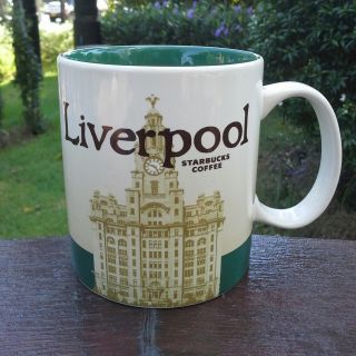 Starbucks City Mug 16 Oz Liverpool Serie 2016 - 2017 England Discontinued