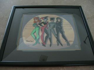 Wb Batman Animated Unusual Suspects Le Cel Framed 126/500 Signed Timm Dini
