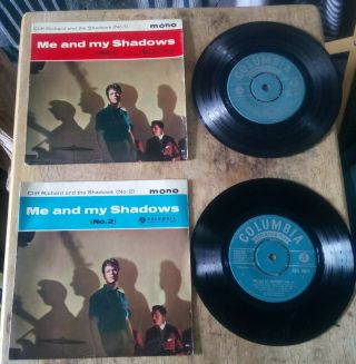Cliff Richard & The Shadows: Two Org Eps - Me And My Shadows (1 & 2) Good/vgc