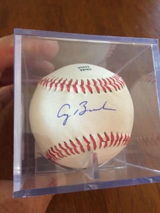 George H.  W.  Bush Signed Autographed Official League Baseball W/coa 41st Potus