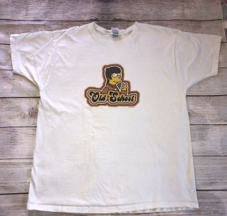 Vintage The Simpsons Cartoon Homer Old School T Shirt Xlarge