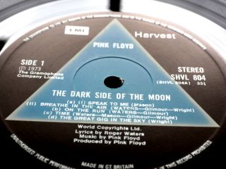 PINK FLOYD DARK SIDE OF THE MOON SOLID BLUE EX,  1st Rarest A2 B2 TOP Sound 2