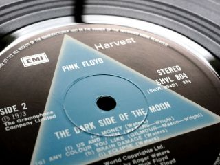 PINK FLOYD DARK SIDE OF THE MOON SOLID BLUE EX,  1st Rarest A2 B2 TOP Sound 6