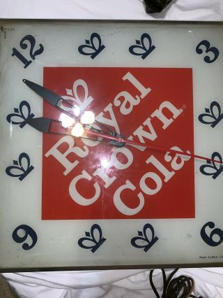 Vintage Royal Crown Cola Advertising Clock Pam Clock Co.